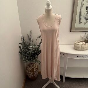 White Crow Pink High Low Dress